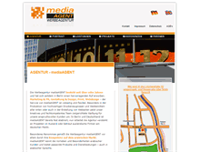 Tablet Screenshot of mediaagent.net